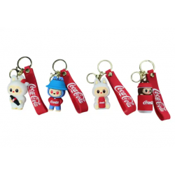 LLAVERO DE GOMA LABUBU COCA...