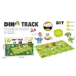 PISTA DE DINOSAURIOS 14 PIEZAS