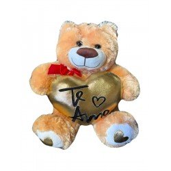 Oso con corazón brillante