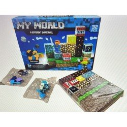 MINECRAFT 32 PIEZAS IMANTADO