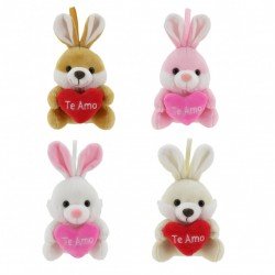 CONEJOS CON CORAZON COLORES