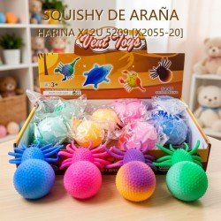 SQUISHI ARAÑA X 12 UNIDADES