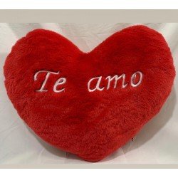 CORAZON BORDADO TE AMO 37 CM
