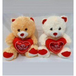 OSO CON CORAZON 30 CM