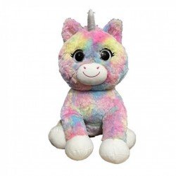 unicornio sentado multicolor